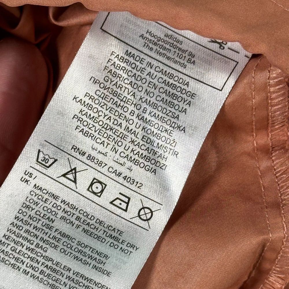 Adidas‎ Parley Top Womens Small Rose Gold Windbreaker Lightweight Active Swoosh - Picture 9 of 11